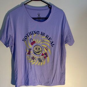 Joe Boxer Purple Graphic Pajama Top